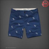 heren abercrombie and fitch casual shorts moose logo blauw Koop Goedkope x4epy210